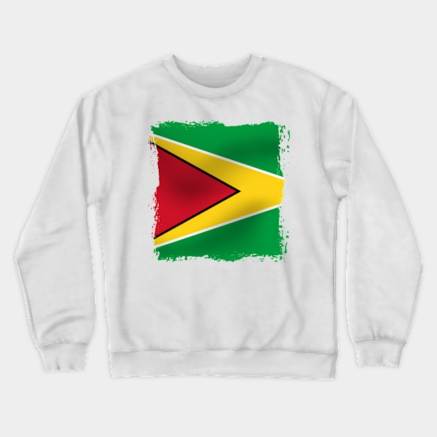 Guyana National flag Crewneck Sweatshirt by SASTRAVILA